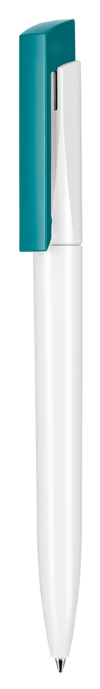 Kugelschreiber FRESH - weiss/petrol-türkis
