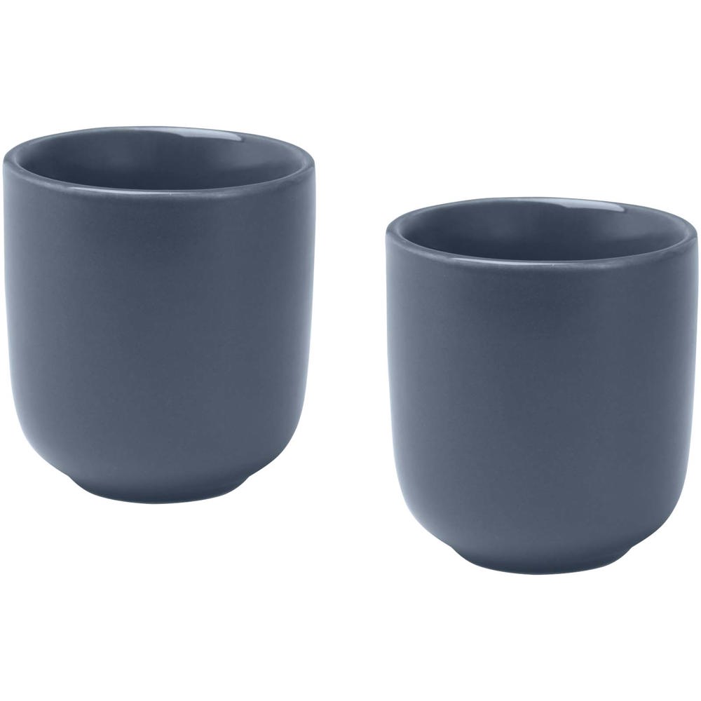 Male 90 ml Keramik Espressotassen – 2er Set, matt - hale blau