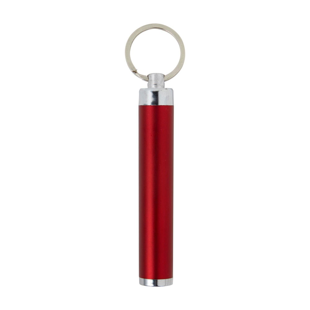 Schlüsselanhänger mit Taschenlampe Zola - Rot